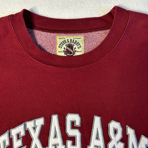 Vintage STEVE & BARRY’S Texas A&M Sweatshirt, size XL - Picture 7 of 13